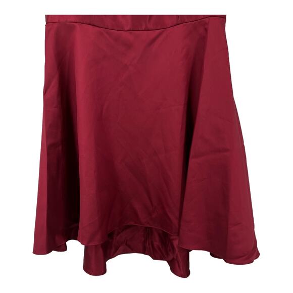 Alfred Sung dress burgundy D697w high low cocktail size 22W - Picture 3 of 8